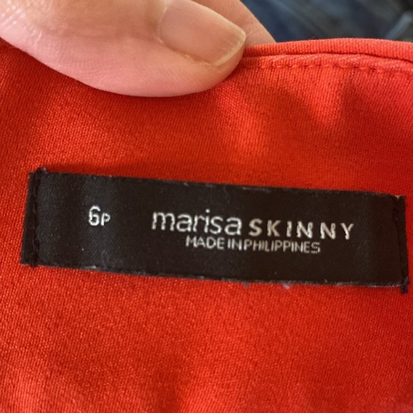 LOFT Petite Red Marisa Skinny Pants Trousers Women’s Size 6 P Office Fall School - Picture 8 of 9